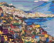 Zuty - Painting by Numbers - Naples Coast, 80X100 Cm, Canvas+Frame - Painting by Numbers