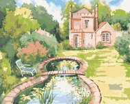 Zuty - Painting by Numbers - Small Garden Castle Molly Lodge, 80X100 Cm, Canvas+Frame - Painting by Numbers