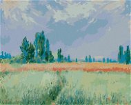 Zuty - Painting by Numbers - Wheat Field (Claude Monet), 80X100 Cm, Canvas+Frame - Painting by Numbers