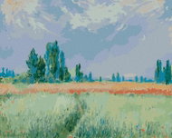 Zuty - Painting by Numbers - Wheat Field (Claude Monet), 80X100 Cm, Canvas - Painting by Numbers