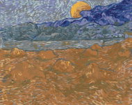 Zuty - Painting by Numbers - Landscape With Wheat Sheaves And Rising Moon (Vincent Van Gogh), - Painting by Numbers