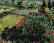 Zuty - Painting by Numbers - Field With Poppies (Vincent Van Gogh), 40X50 Cm, Canvas+Frame - Painting by Numbers