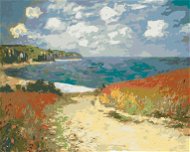 Zuty - Painting by Numbers - Journey to Pourville (Claude Monet), 80X100 Cm, Canvas+Frame - Painting by Numbers