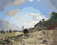 Zuty – Maľovanie Podľa Čísel – Pláž V Honfleure (Claude Monet), 80 × 100 cm, Plátno + Rám - Maľovanie podľa čísel