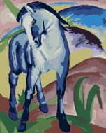 Zuty - Painting by Numbers - Blue Horse (Franz Marc), 80X100 Cm, Canvas+Frame - Painting by Numbers