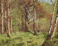 Zuty – Maľovanie Podľa Čísel – Deti V Lese Na Jar. Sasanky Kvitnú (H. A. Brendekilde), 80 × 100 cm, Plátno + Rám - Maľovanie podľa čísel