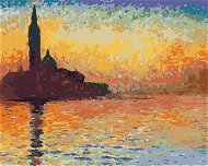 Zuty - Painting by Numbers - San Giorgio Maggiore At Twilight (Claude Monet), 80X100 Cm, Canvas+Fram - Painting by Numbers