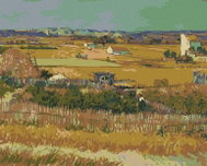 Zuty - Painting by Numbers - Harvest (Vincent Van Gogh), 40X50 Cm, Canvas - Painting by Numbers