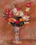Zuty - Painting by Numbers - Tulips (Pierre-Auguste Renoir), 40X50 Cm, Canvas+Frame - Painting by Numbers