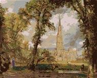 Zuty - Painting by Numbers - View of Salisbury Cathedral (John Constable), 80X100 Cm, Canvas+Ra - Painting by Numbers