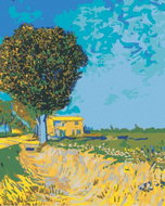 Zuty - Painting by Numbers - Avenue in Arles with Houses (Vincent Van Gogh), 80X100 Cm, Canvas+Frame - Painting by Numbers