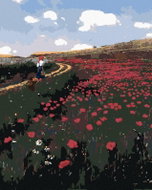 Zuty - Painting by Numbers - Wolf Poppies in the Field (Pál Szinyei Merse), 80X100 Cm, Canvas+Frame - Painting by Numbers