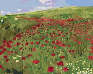 Zuty - Painting by Numbers - Meadow with Poppies (Pál Szinyei Merse), 80X100 Cm, Canvas - Painting by Numbers
