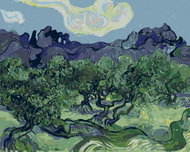 Zuty - Painting By Numbers - Olive Trees With Alpilles In The Background (Vincent Van Gogh), 40X50 C - Painting by Numbers