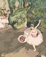 Zuty - Painting by Numbers - Dancer With a Bouquet of Flowers (Edgar Degas), 40X50 Cm, Canvas+Frame - Painting by Numbers