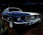 Zuty - Paint By Numbers - Blue Car Ford Mustang, 80X100 Cm, Canvas+Frame - Painting by Numbers