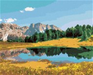 Zuty – Maľovanie Podľa Čísel – Les, Hory A Jazero, 80 × 100 cm, Plátno + Rám - Maľovanie podľa čísel