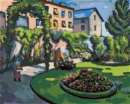 Zuty - Painting by Numbers - Garden (August Macke), 80X100 Cm, Canvas+Frame - Painting by Numbers