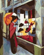 Zuty - Painting by Numbers - Shop With Hats (August Macke), 80X100 Cm, Canvas+Frame - Painting by Numbers