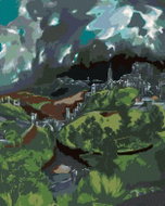 Zuty - Painting by Numbers - View of Toledo (El Greco), 40X50 Cm, Canvas+Frame - Painting by Numbers