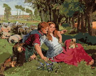 Zuty - Painting by Numbers - Hired Sheepdog (Holman-Hunt William), 40X50 Cm, Canvas - Painting by Numbers