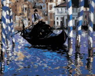 Zuty - Painting by Numbers - Grand Canal in Venice (Édouard Manet), 40X50 Cm, Canvas+Frame - Painting by Numbers