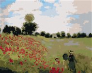 Zuty - Painting by Numbers - Wolf Poppies (Claude Monet), 80X100 Cm, Canvas+Frame - Painting by Numbers
