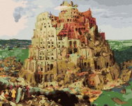Zuty - Painting by Numbers - Building the Tower of Babel (Pieter Bruegel), 40X50 Cm, Canvas - Painting by Numbers