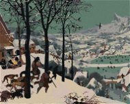 Zuty - Painting by Numbers - Hunters in the Snow (Pieter Bruegel), 80X100 Cm, Canvas+Frame - Painting by Numbers