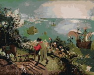 Zuty - Painting by Numbers - The Fall of Icarus (Pieter Bruegel), 40X50 Cm, Canvas - Painting by Numbers