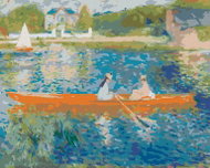 Zuty - Painting by Numbers - Ride on the Seine (Pierre-Auguste Renoir), 80X100 Cm, Canvas - Painting by Numbers