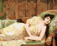 Zuty – Maľovanie Podľa Čísel – Spiaca Žena V Šatách, 80 × 100 cm, Plátno + Rám - Maľovanie podľa čísel