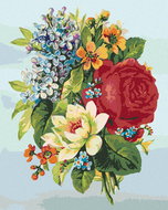 Zuty - Painting by Numbers - Collage Flowers, 80X100 Cm, Canvas - Painting by Numbers