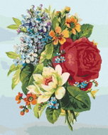 Zuty - Painting by Numbers - Collage of Flowers, 40X50 Cm, Canvas - Painting by Numbers