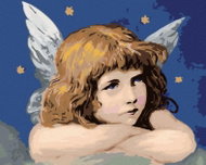 Zuty - Painting by Numbers - Little Angel, 40X50 Cm, Canvas+Frame - Painting by Numbers