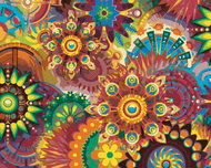 Zuty - Painting by Numbers - Colorful Mandalas, 80X100 Cm, Canvas - Painting by Numbers