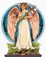 Zuty - Painting by Numbers - Decorative Woman Angel, 80X100 Cm, Canvas - Painting by Numbers