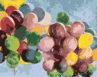 Zuty - Painting by Numbers - Colourful Birthday Balloons, 80X100 Cm, Canvas+Frame - Painting by Numbers