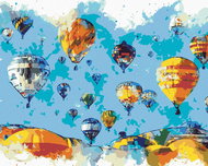 Zuty - Painting by Numbers - Painted Balloons, 80X100 Cm, Canvas - Painting by Numbers