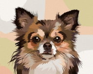Zuty - Painting by Numbers - Dog Portrait, 80X100 Cm, Canvas+Frame - Painting by Numbers