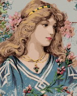 Zuty - Painting by Numbers - Victorian Woman, 80X100 Cm, Canvas+Frame - Painting by Numbers