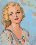Zuty - Painting by Numbers - Vintage Woman, 40X50 Cm, Canvas - Painting by Numbers