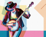 Zuty - Painting by Numbers - Colorful Musician, 80X100 Cm, Canvas - Painting by Numbers
