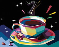 Zuty - Painting by Numbers - Colored Coffee, 80X100 Cm, Canvas+Frame - Painting by Numbers