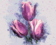 Zuty - Painting by Numbers - Painted Tulips, 80X100 Cm, Canvas - Painting by Numbers