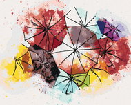 Zuty - Painting by Numbers - Coloured Umbrellas, 40X50 Cm, Canvas - Painting by Numbers