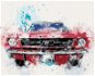 Zuty - Painting by Numbers - Car Mustang, 80X100 Cm, Canvas+Frame - Painting by Numbers