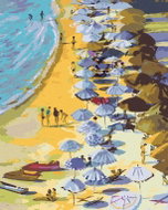 Zuty - Painting by Numbers - Tourists on the Beach, 80X100 Cm, Canvas - Painting by Numbers