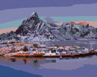 Zuty - Painting by Numbers - Village Reine, 40X50 Cm, Canvas - Painting by Numbers