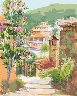 Zuty - Painting by Numbers - Walkway to the Sea, 40X50 Cm, Canvas+Frame - Painting by Numbers